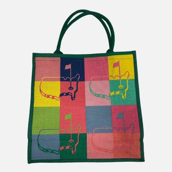 The Masters Augusta National Golf Course Jute Tote Bag - Picture 1 of 3